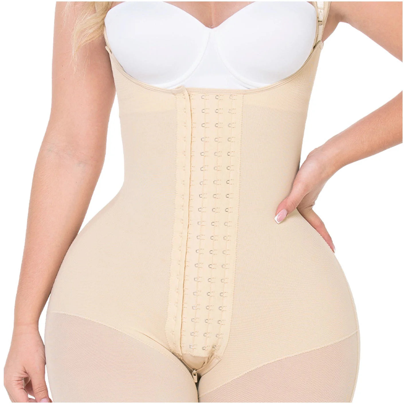 Fajas MYD 0485 | Fajas Colombianas Post Surgery Mid Thigh Shapewear Bodysuit