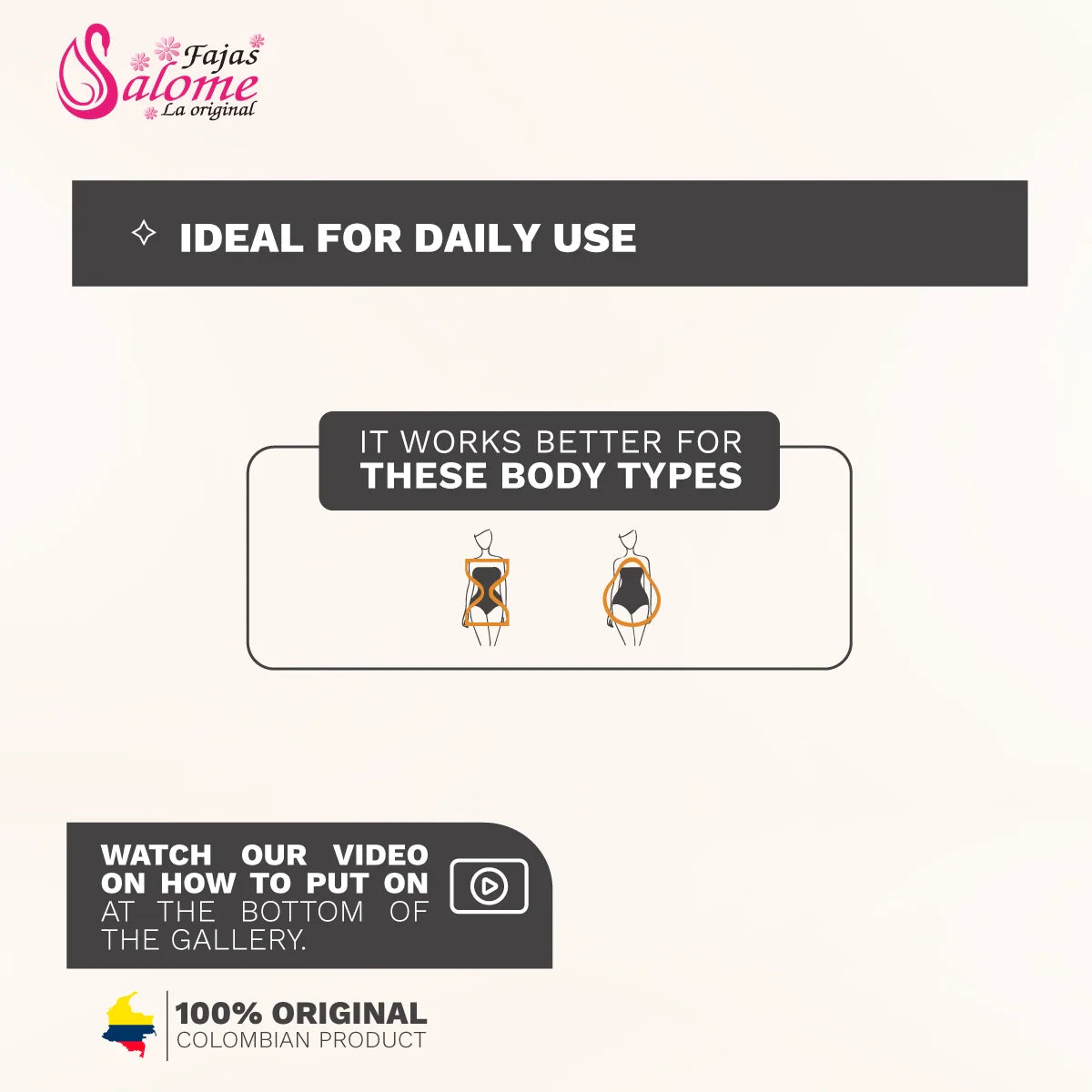 Salome 63136-CCB | Faja Colombiana Waist Cincher Tummy Control for Women | Power