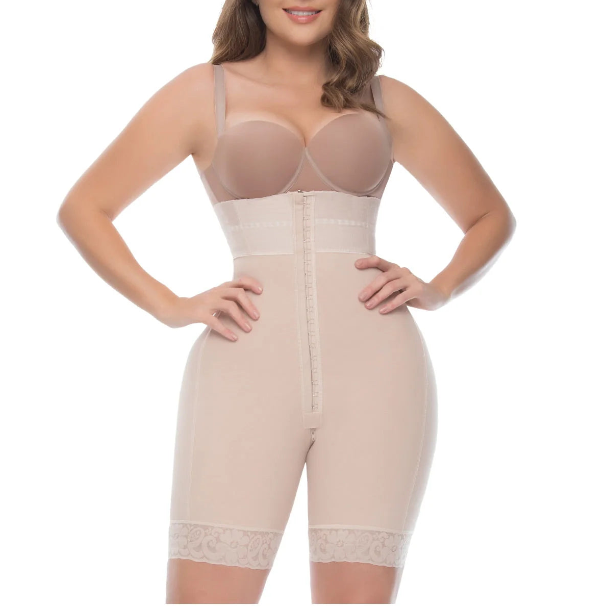 UPLADY 6199 High Waisted Tummy Control Butt Lifter Shapewear Short Powernet