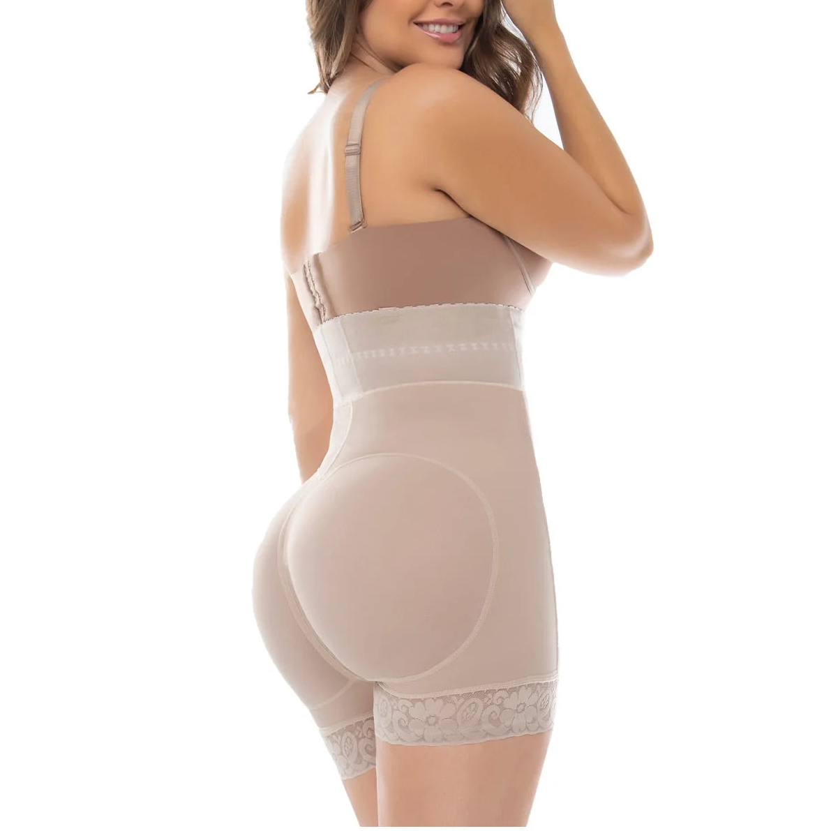 UpLady 6204 | Butt Lifter Tummy Control Mid Thigh Shapewear Shorts | Powernet